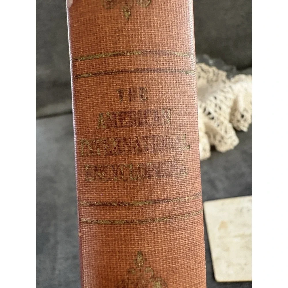 Vintage Primitive Curated Vignette, Book, Linen, Faux Greenery, Ephemera, Pepper